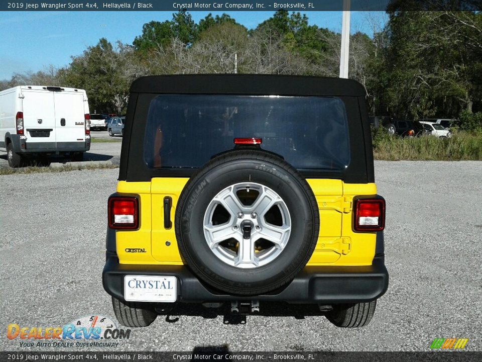 2019 Jeep Wrangler Sport 4x4 Hellayella / Black Photo #4