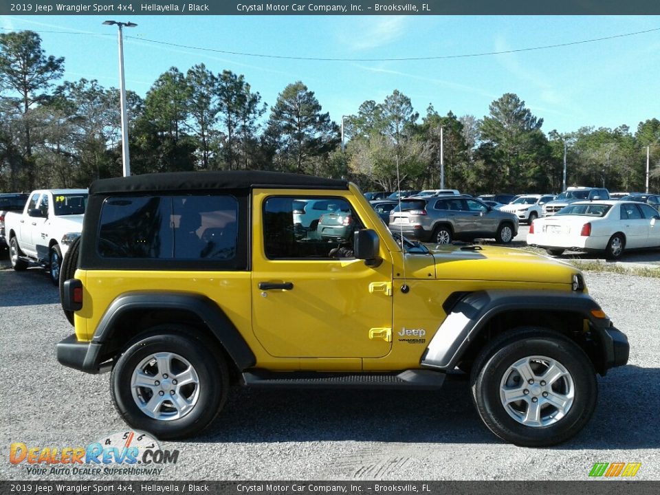 2019 Jeep Wrangler Sport 4x4 Hellayella / Black Photo #6