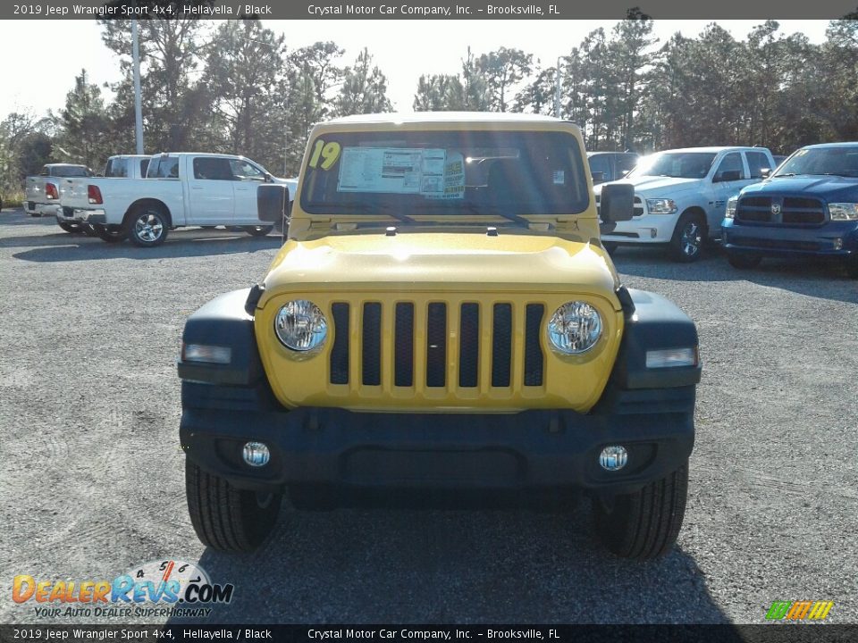 2019 Jeep Wrangler Sport 4x4 Hellayella / Black Photo #8