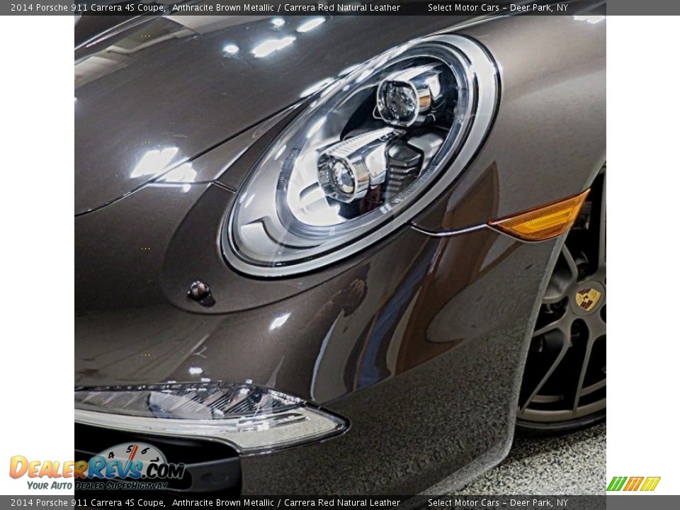 2014 Porsche 911 Carrera 4S Coupe Anthracite Brown Metallic / Carrera Red Natural Leather Photo #7