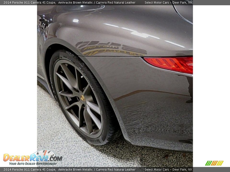 2014 Porsche 911 Carrera 4S Coupe Anthracite Brown Metallic / Carrera Red Natural Leather Photo #9