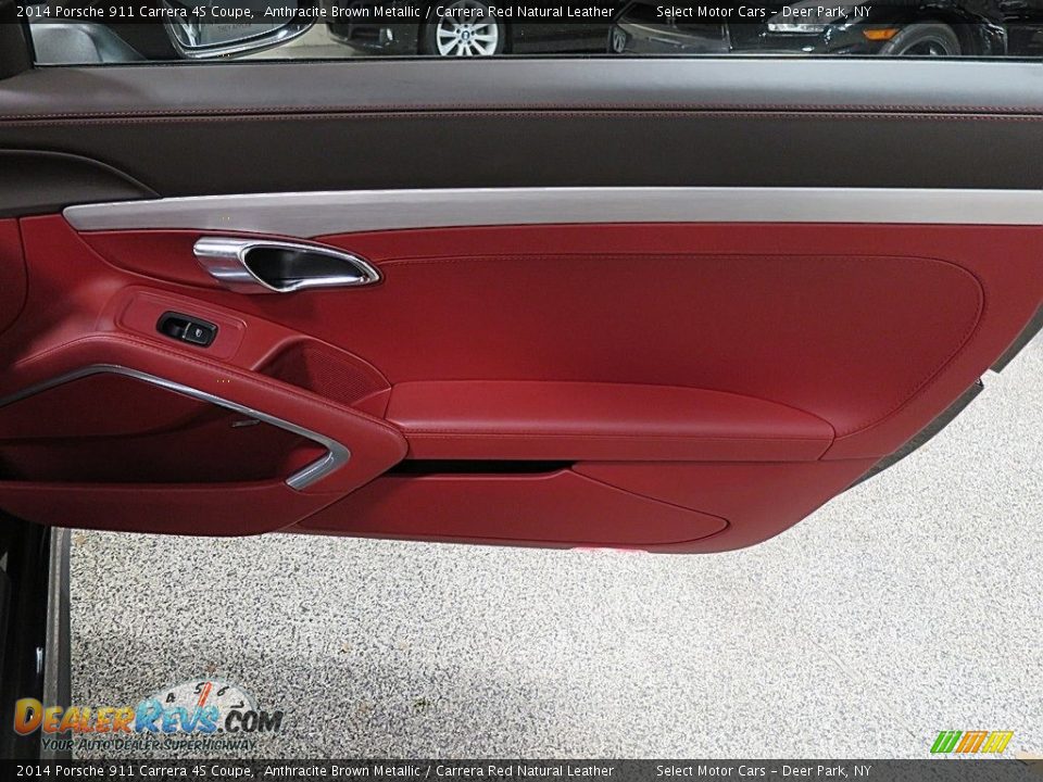 2014 Porsche 911 Carrera 4S Coupe Anthracite Brown Metallic / Carrera Red Natural Leather Photo #21
