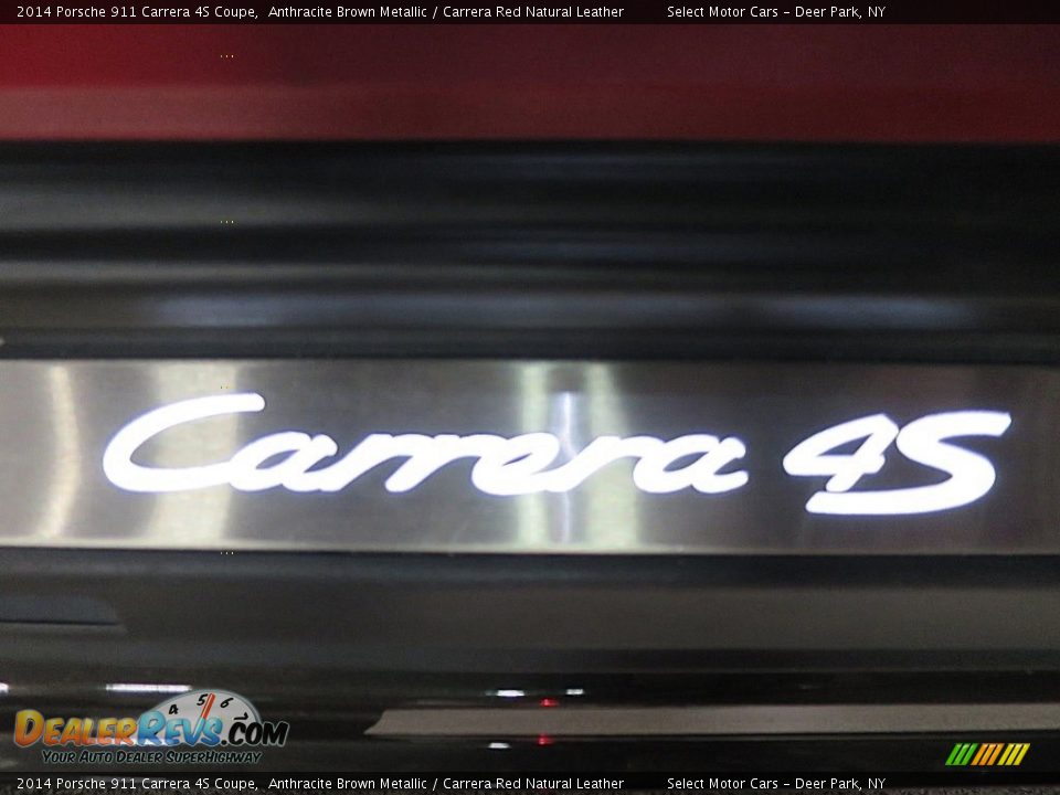 2014 Porsche 911 Carrera 4S Coupe Anthracite Brown Metallic / Carrera Red Natural Leather Photo #29