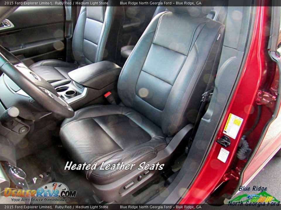 2015 Ford Explorer Limited Ruby Red / Medium Light Stone Photo #10