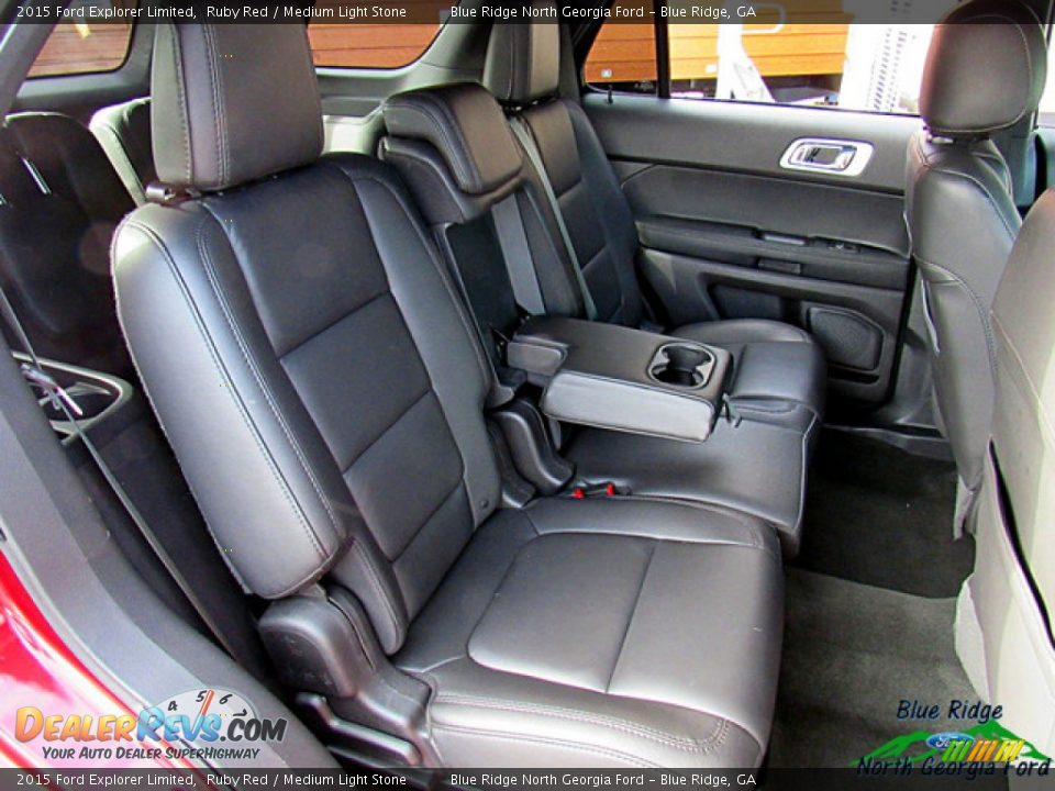 2015 Ford Explorer Limited Ruby Red / Medium Light Stone Photo #12