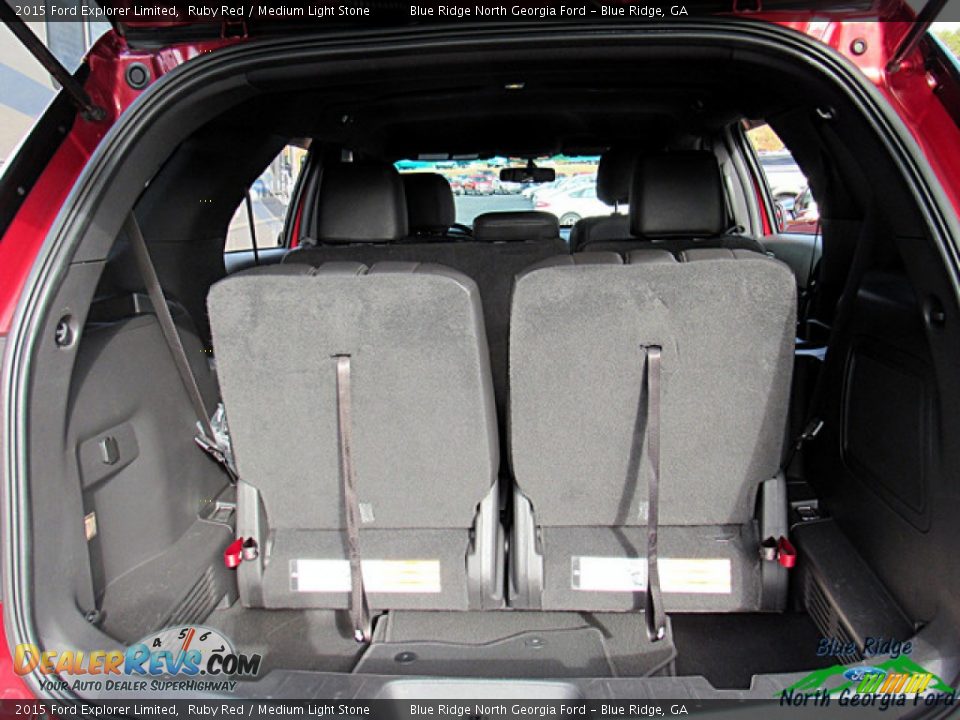 2015 Ford Explorer Limited Ruby Red / Medium Light Stone Photo #14