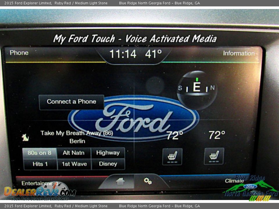 2015 Ford Explorer Limited Ruby Red / Medium Light Stone Photo #17