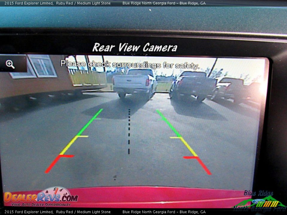 2015 Ford Explorer Limited Ruby Red / Medium Light Stone Photo #18