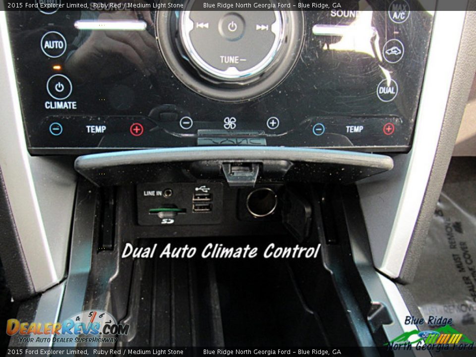 2015 Ford Explorer Limited Ruby Red / Medium Light Stone Photo #19