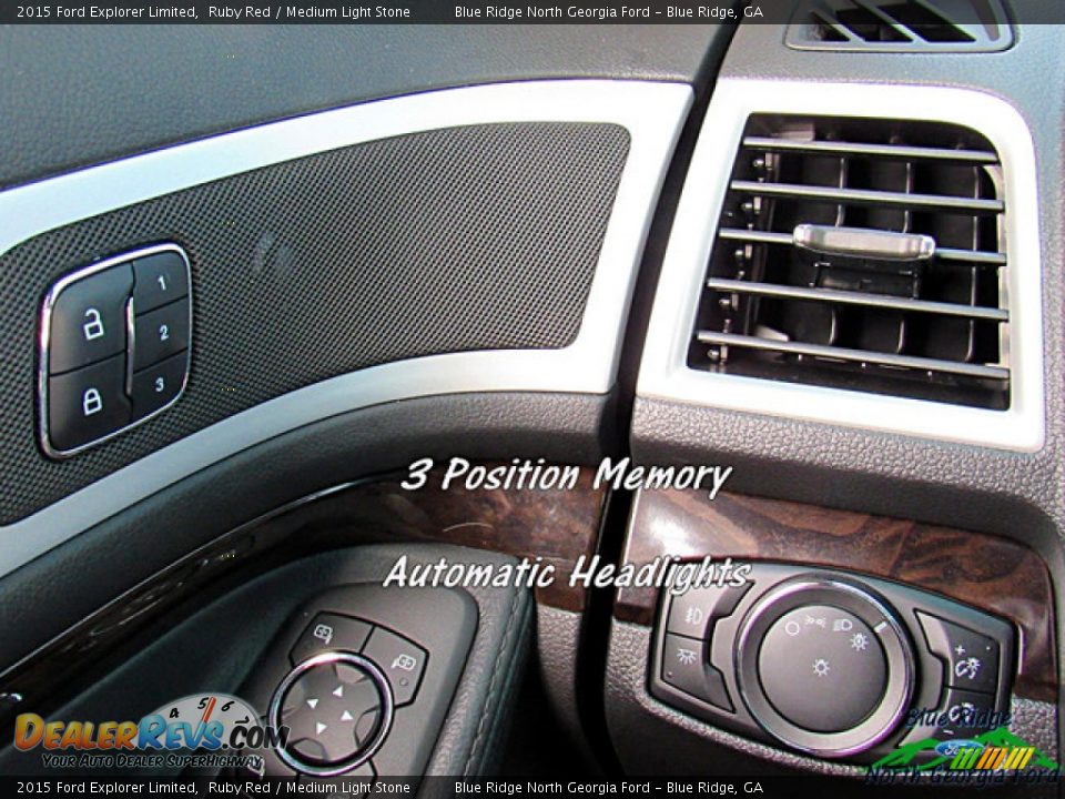 2015 Ford Explorer Limited Ruby Red / Medium Light Stone Photo #20