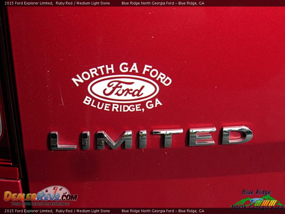 2015 Ford Explorer Limited Ruby Red / Medium Light Stone Photo #33