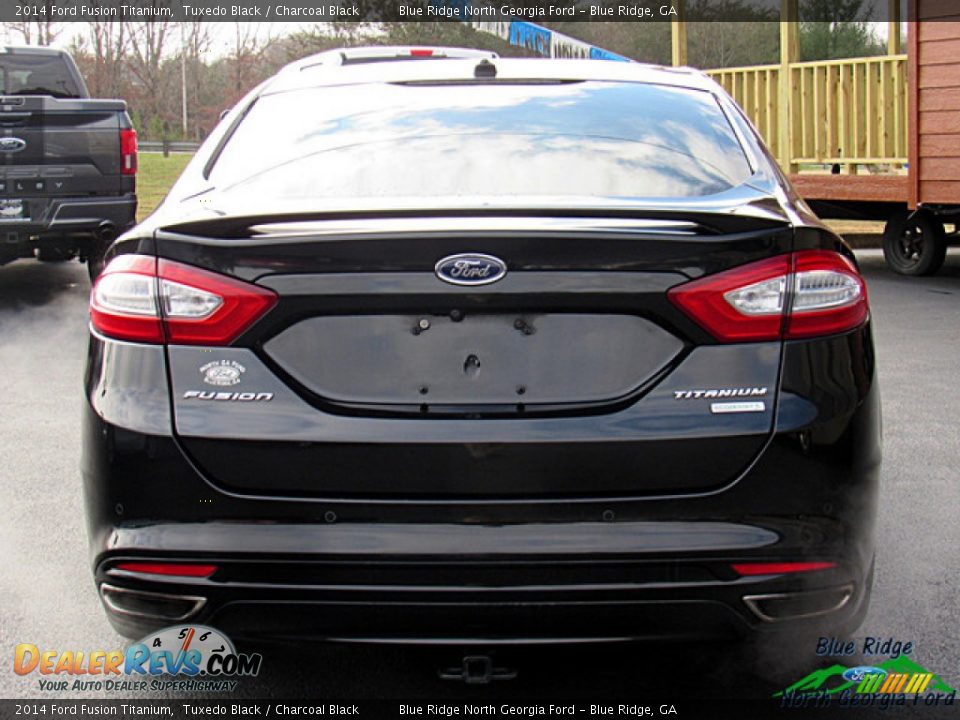 2014 Ford Fusion Titanium Tuxedo Black / Charcoal Black Photo #4