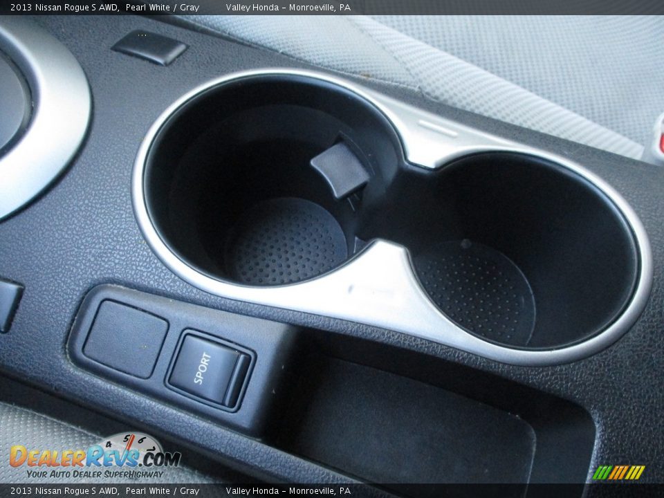 2013 Nissan Rogue S AWD Pearl White / Gray Photo #17
