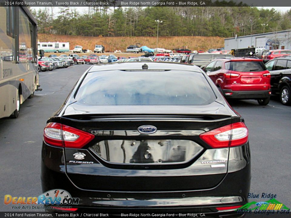 2014 Ford Fusion Titanium Tuxedo Black / Charcoal Black Photo #5