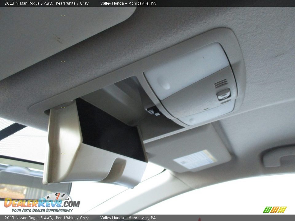 2013 Nissan Rogue S AWD Pearl White / Gray Photo #18