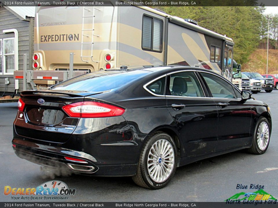 2014 Ford Fusion Titanium Tuxedo Black / Charcoal Black Photo #6