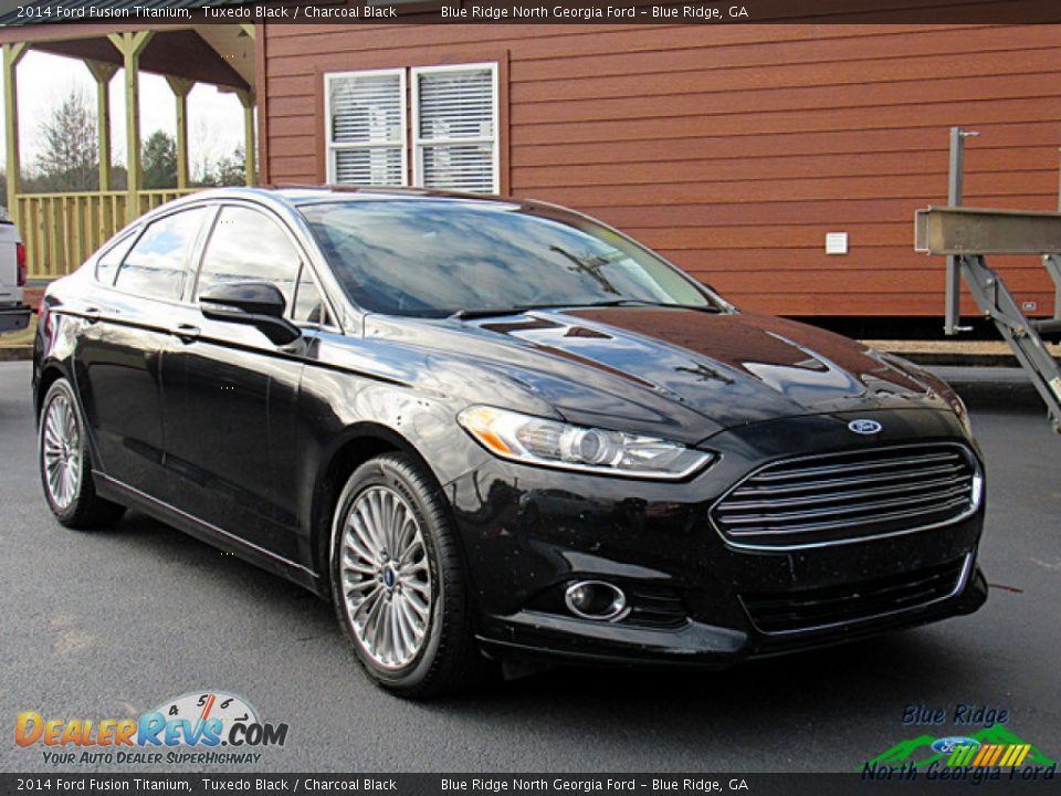 2014 Ford Fusion Titanium Tuxedo Black / Charcoal Black Photo #8