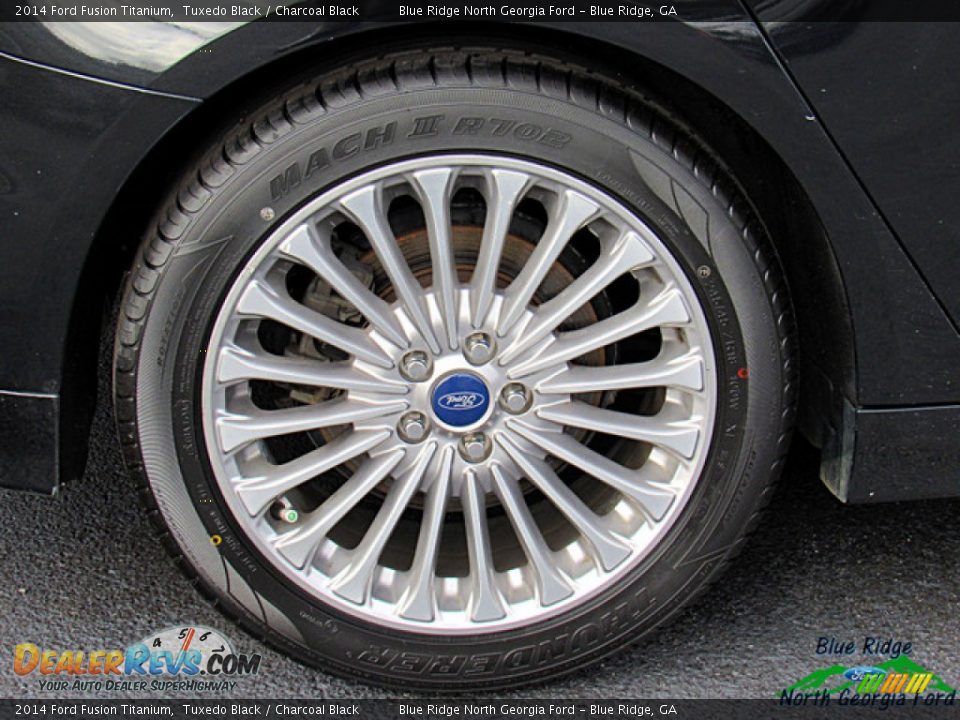2014 Ford Fusion Titanium Tuxedo Black / Charcoal Black Photo #9