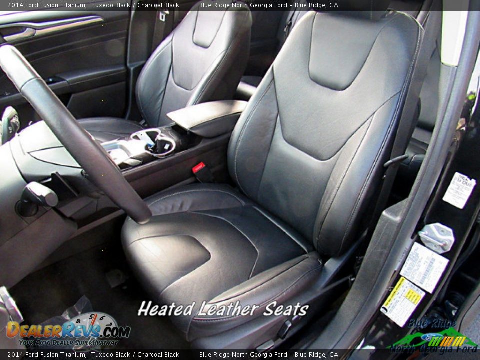 2014 Ford Fusion Titanium Tuxedo Black / Charcoal Black Photo #10