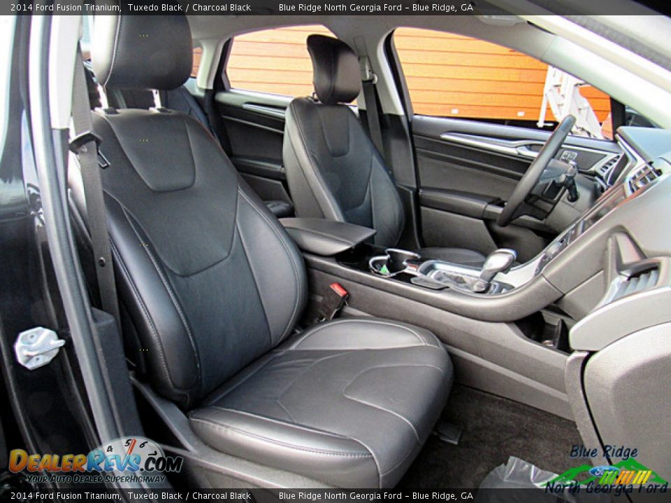 2014 Ford Fusion Titanium Tuxedo Black / Charcoal Black Photo #11
