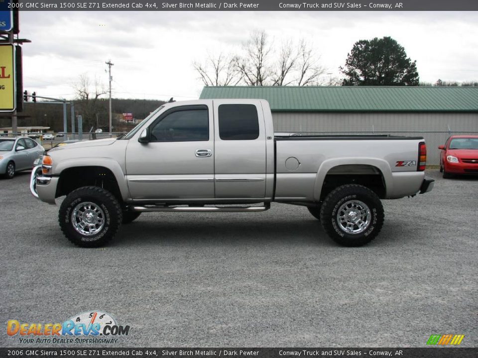 2006 GMC Sierra 1500 SLE Z71 Extended Cab 4x4 Silver Birch Metallic / Dark Pewter Photo #3