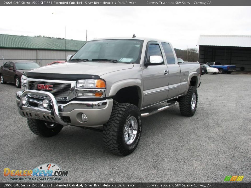 2006 GMC Sierra 1500 SLE Z71 Extended Cab 4x4 Silver Birch Metallic / Dark Pewter Photo #4