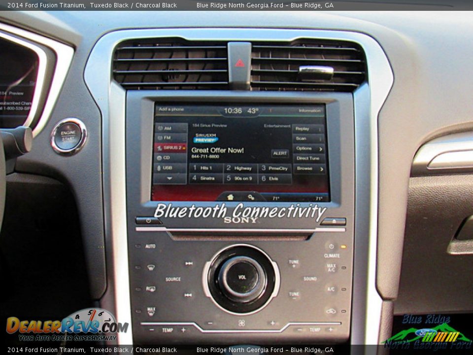 2014 Ford Fusion Titanium Tuxedo Black / Charcoal Black Photo #18