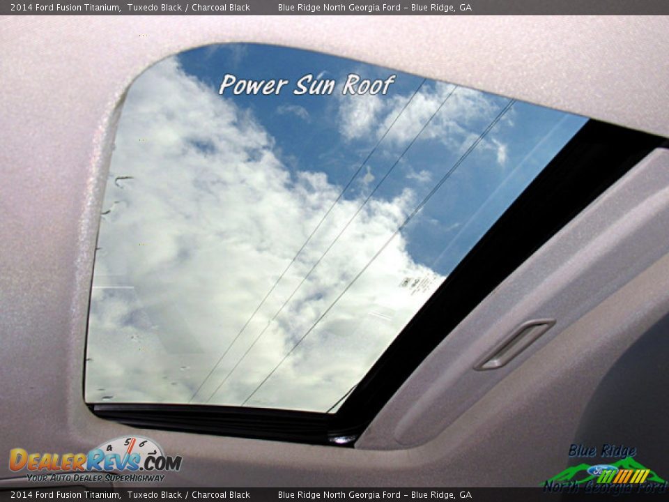 2014 Ford Fusion Titanium Tuxedo Black / Charcoal Black Photo #23