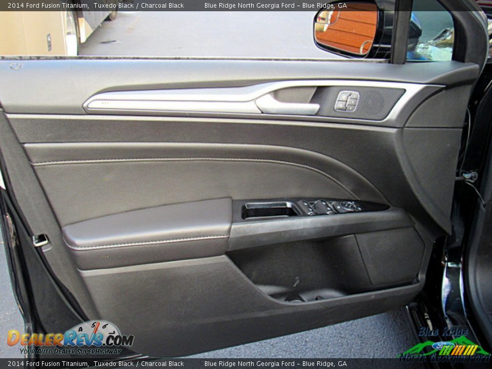 2014 Ford Fusion Titanium Tuxedo Black / Charcoal Black Photo #25