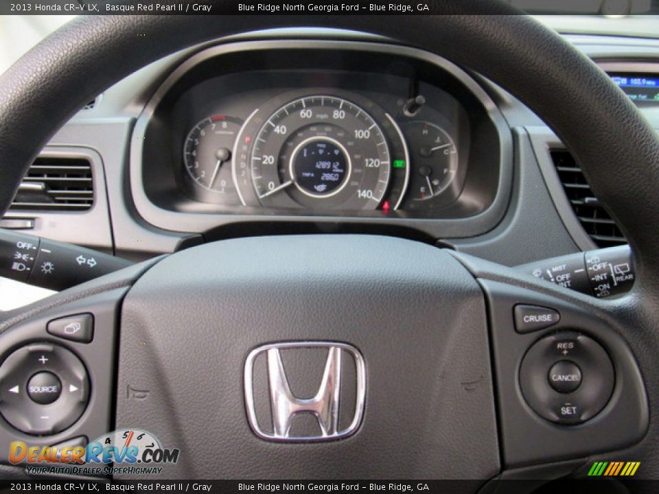2013 Honda CR-V LX Basque Red Pearl II / Gray Photo #14