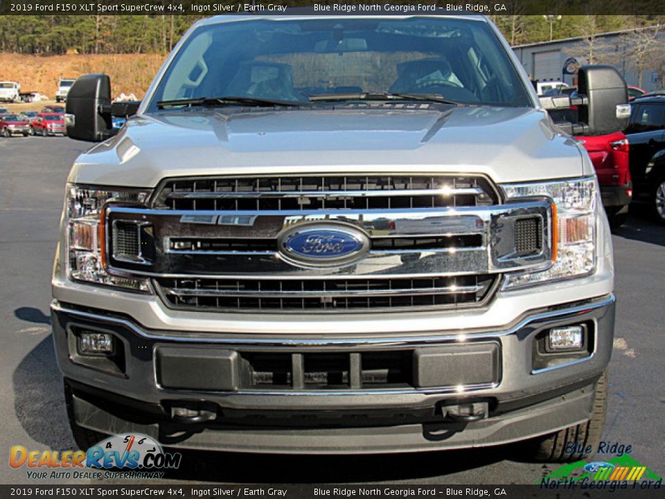 2019 Ford F150 XLT Sport SuperCrew 4x4 Ingot Silver / Earth Gray Photo #8