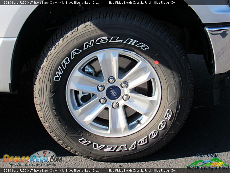 2019 Ford F150 XLT Sport SuperCrew 4x4 Ingot Silver / Earth Gray Photo #9