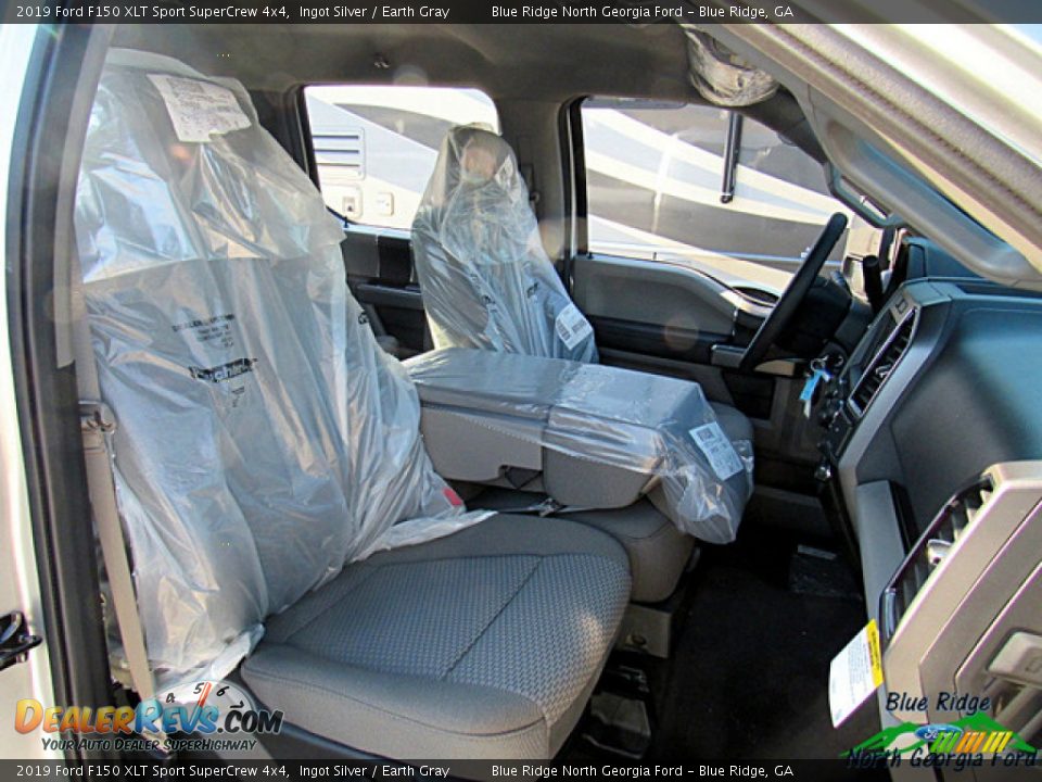 2019 Ford F150 XLT Sport SuperCrew 4x4 Ingot Silver / Earth Gray Photo #11