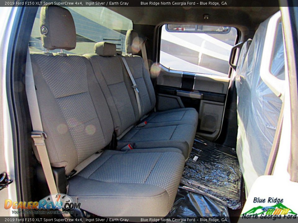 2019 Ford F150 XLT Sport SuperCrew 4x4 Ingot Silver / Earth Gray Photo #12