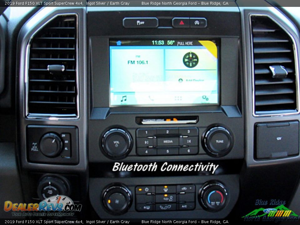 2019 Ford F150 XLT Sport SuperCrew 4x4 Ingot Silver / Earth Gray Photo #14