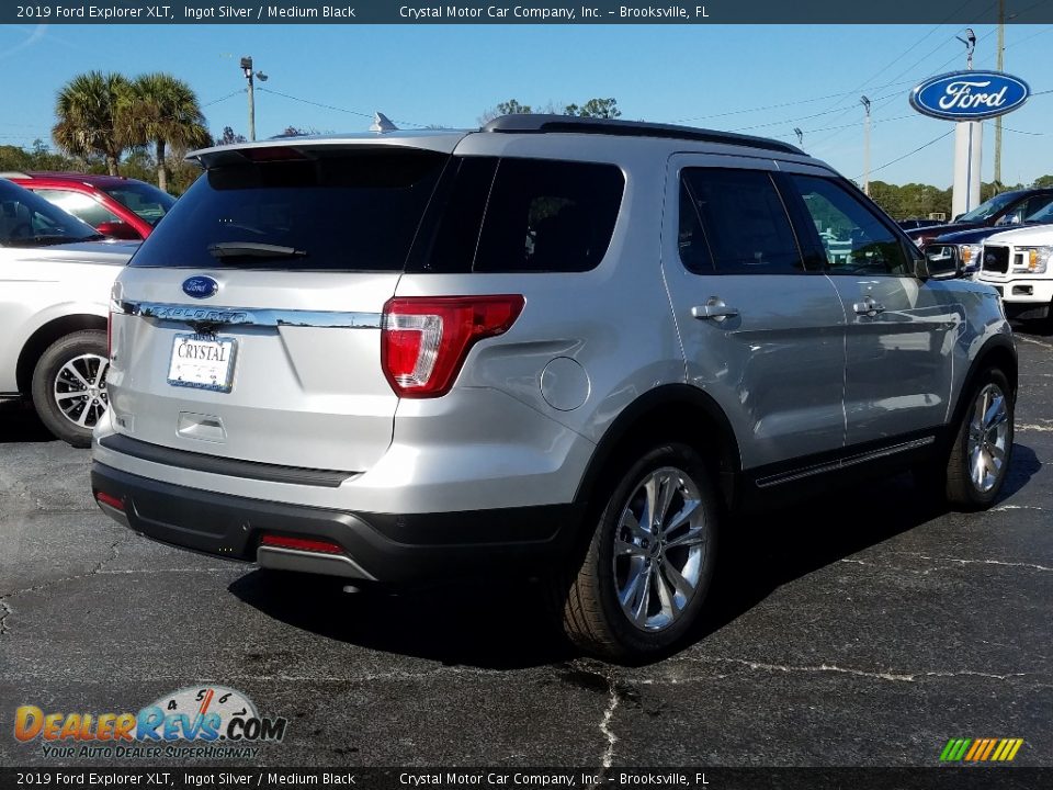 2019 Ford Explorer XLT Ingot Silver / Medium Black Photo #5