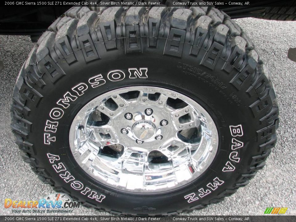 2006 GMC Sierra 1500 SLE Z71 Extended Cab 4x4 Silver Birch Metallic / Dark Pewter Photo #16