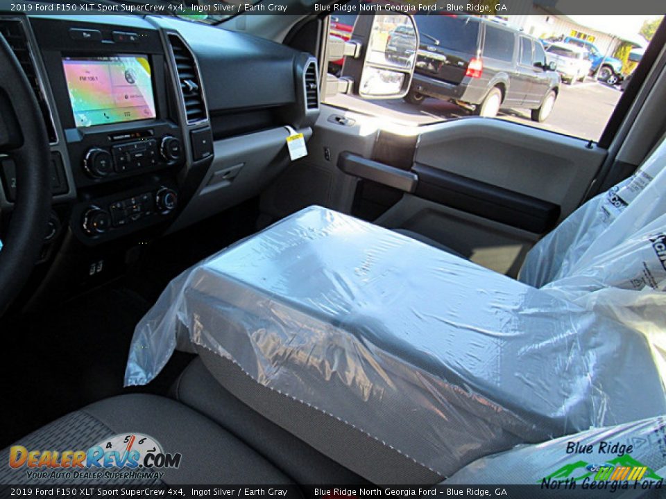 2019 Ford F150 XLT Sport SuperCrew 4x4 Ingot Silver / Earth Gray Photo #20