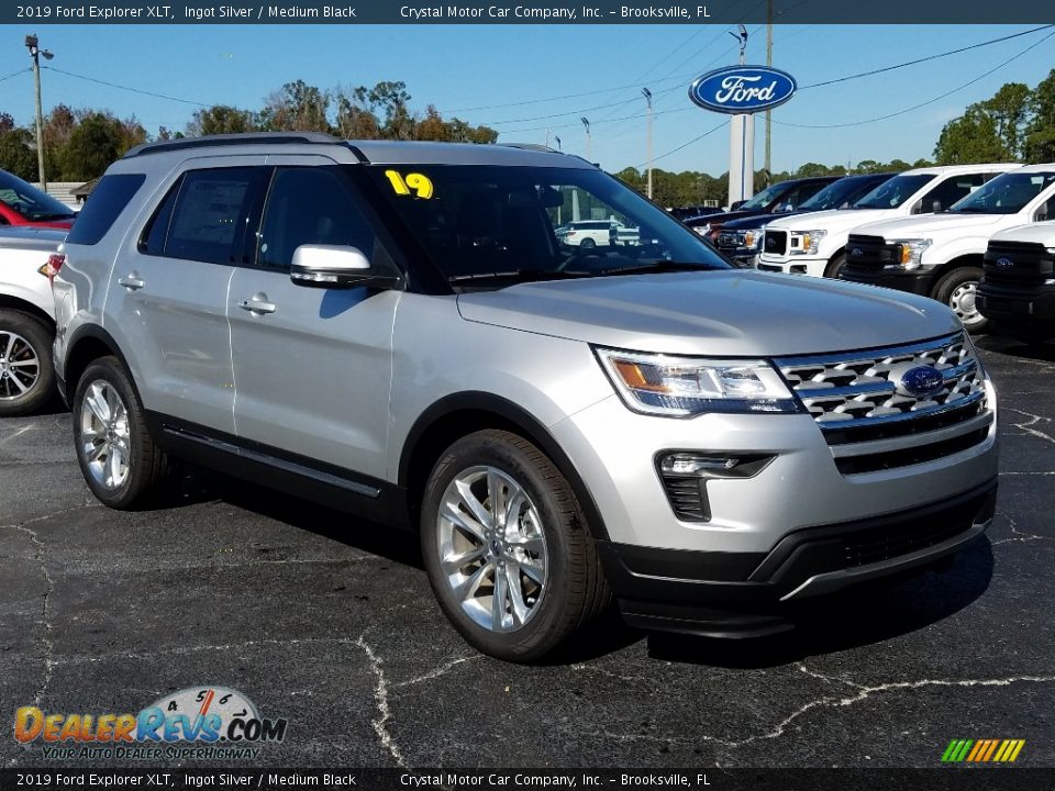 2019 Ford Explorer XLT Ingot Silver / Medium Black Photo #7