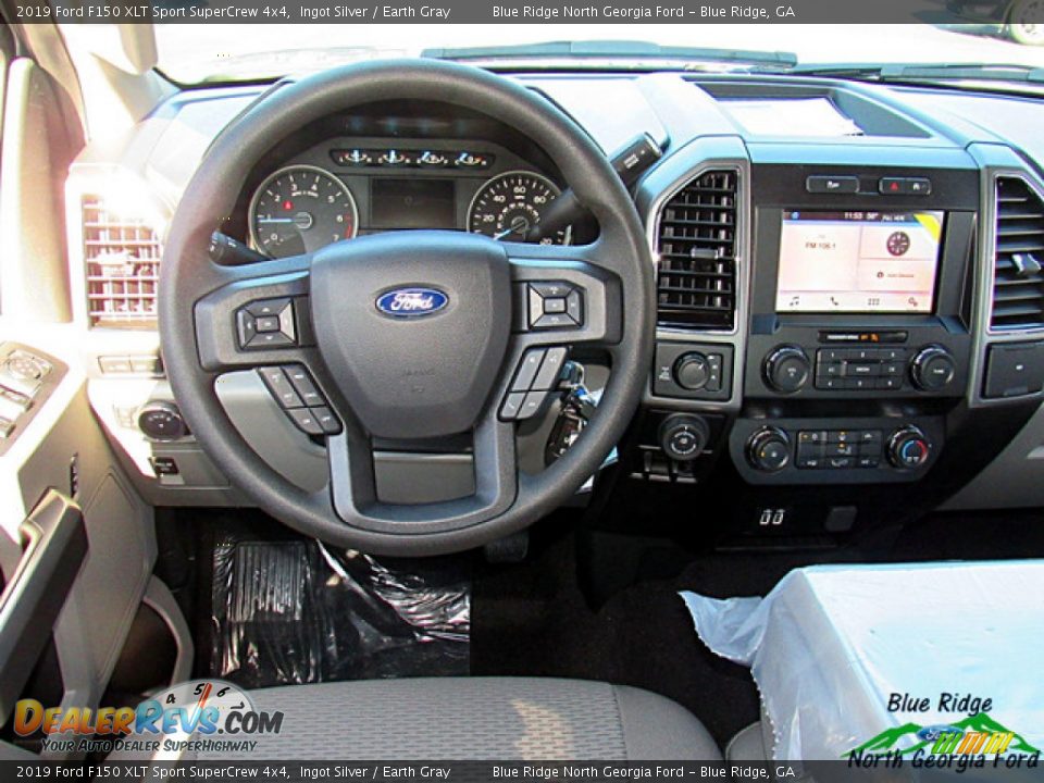 2019 Ford F150 XLT Sport SuperCrew 4x4 Ingot Silver / Earth Gray Photo #22
