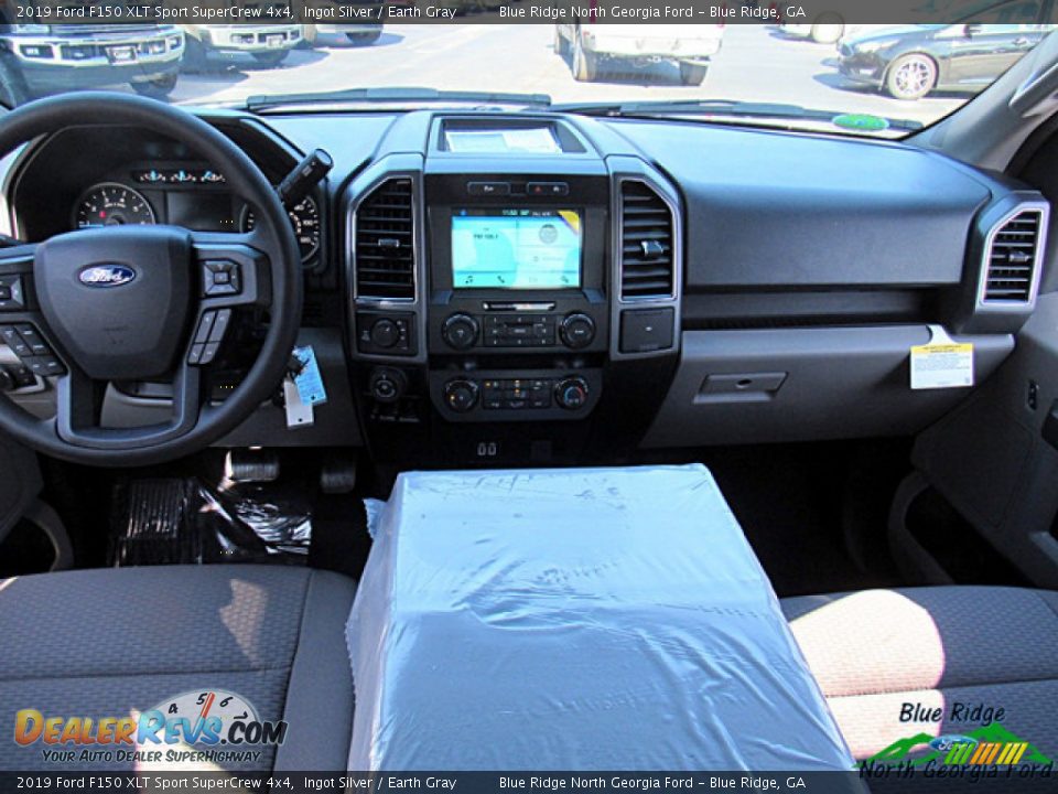 2019 Ford F150 XLT Sport SuperCrew 4x4 Ingot Silver / Earth Gray Photo #23