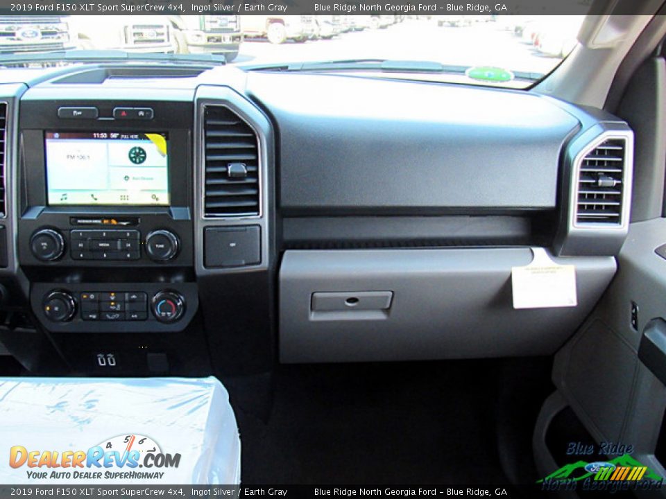 2019 Ford F150 XLT Sport SuperCrew 4x4 Ingot Silver / Earth Gray Photo #24