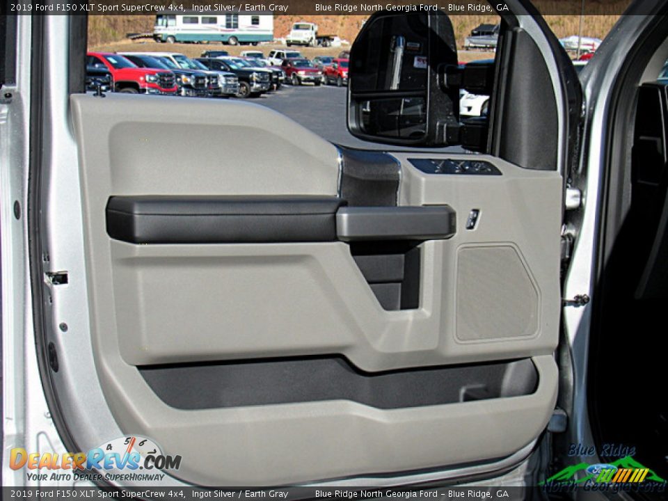 2019 Ford F150 XLT Sport SuperCrew 4x4 Ingot Silver / Earth Gray Photo #26