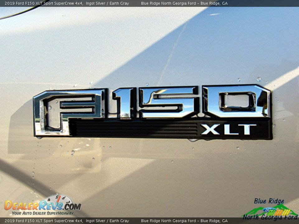 2019 Ford F150 XLT Sport SuperCrew 4x4 Ingot Silver / Earth Gray Photo #34