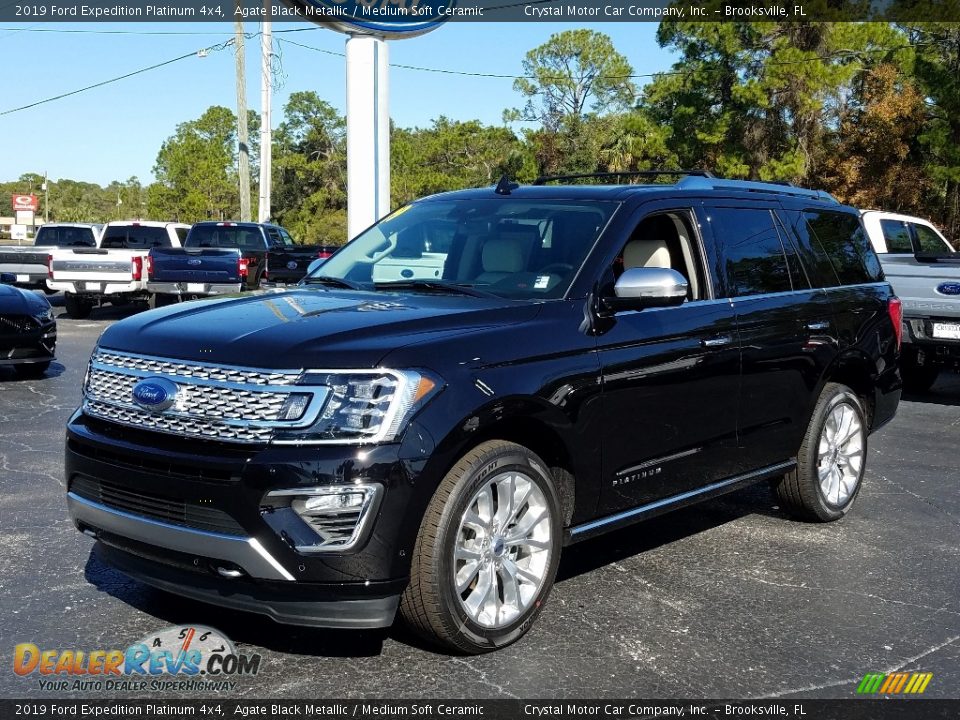 2019 Ford Expedition Platinum 4x4 Agate Black Metallic / Medium Soft Ceramic Photo #1