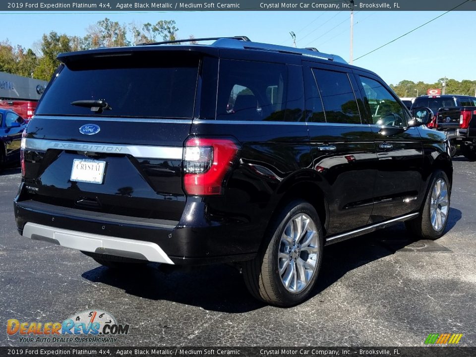 2019 Ford Expedition Platinum 4x4 Agate Black Metallic / Medium Soft Ceramic Photo #5