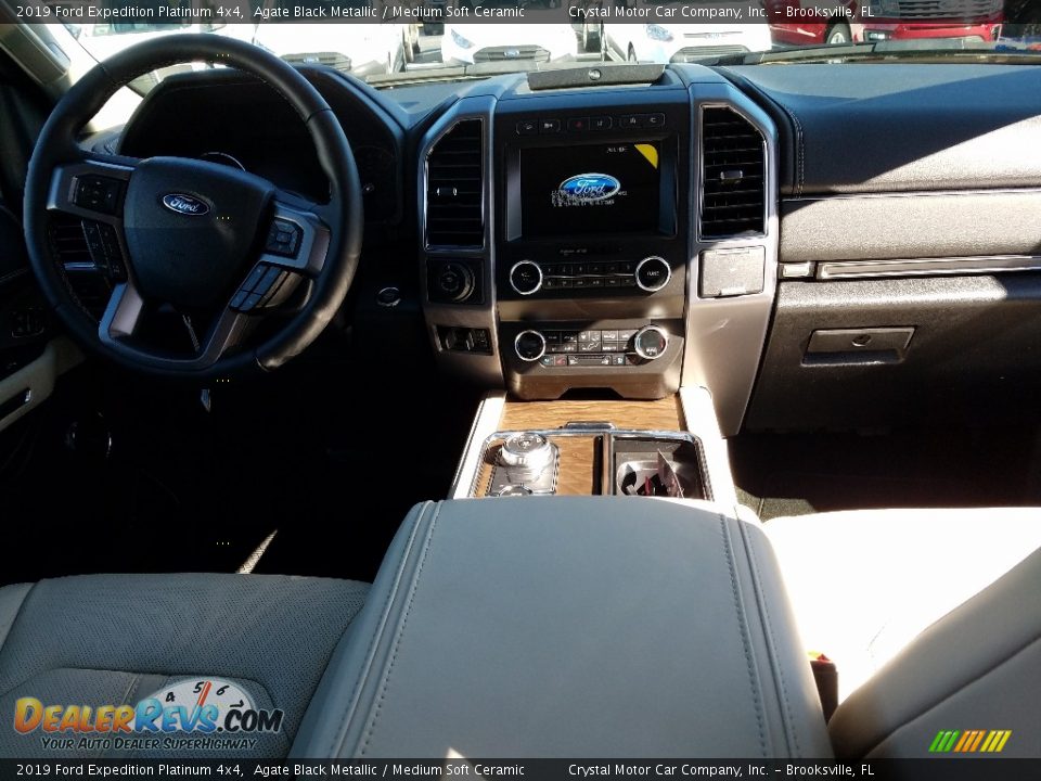 2019 Ford Expedition Platinum 4x4 Agate Black Metallic / Medium Soft Ceramic Photo #13