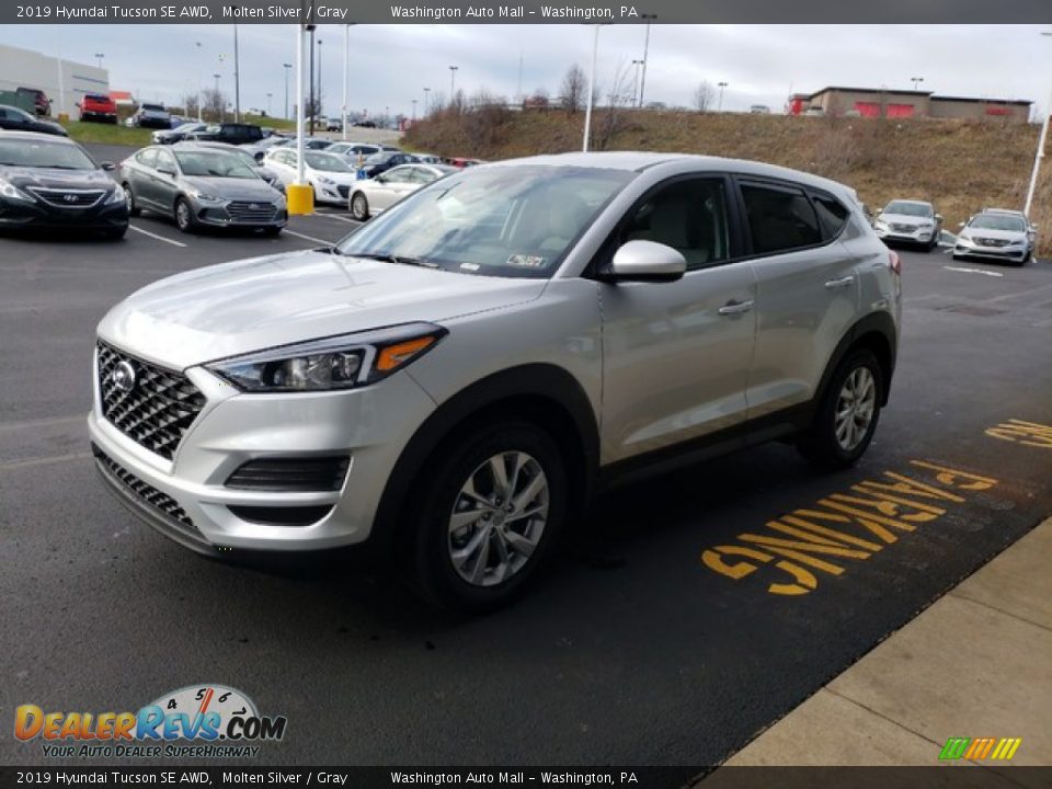2019 Hyundai Tucson SE AWD Molten Silver / Gray Photo #3