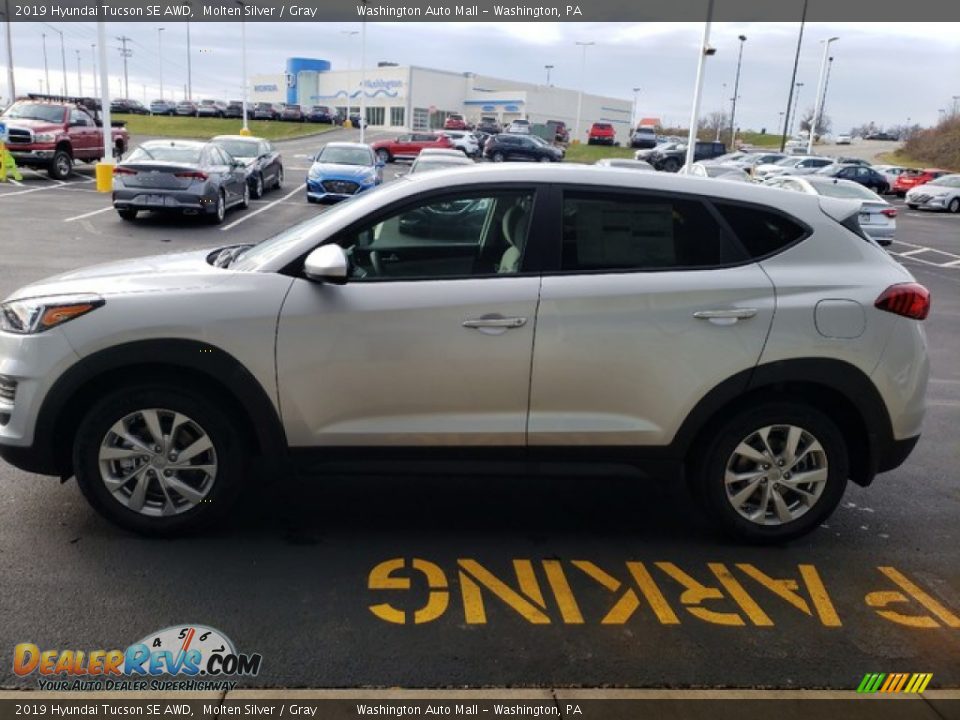 2019 Hyundai Tucson SE AWD Molten Silver / Gray Photo #4