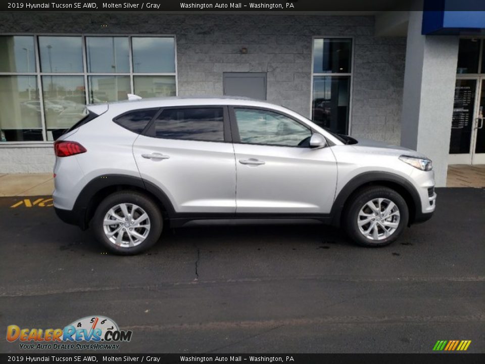 2019 Hyundai Tucson SE AWD Molten Silver / Gray Photo #9
